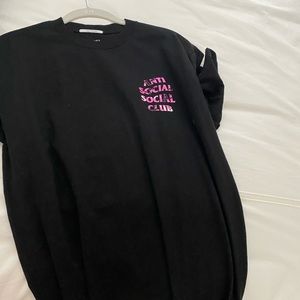 Anti social social club pink camo tee